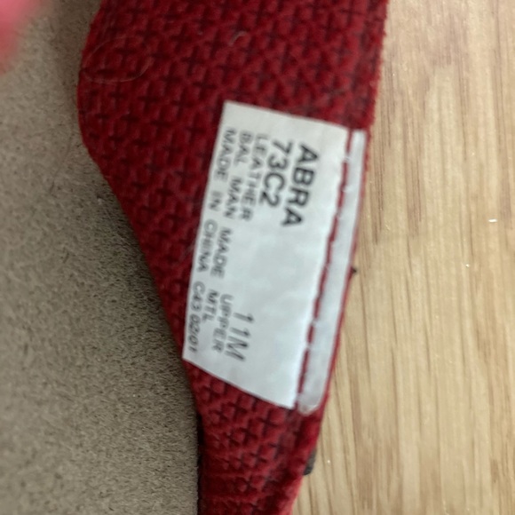 Bass Size 11 Red Thong Sandals - Picture 2 of 7